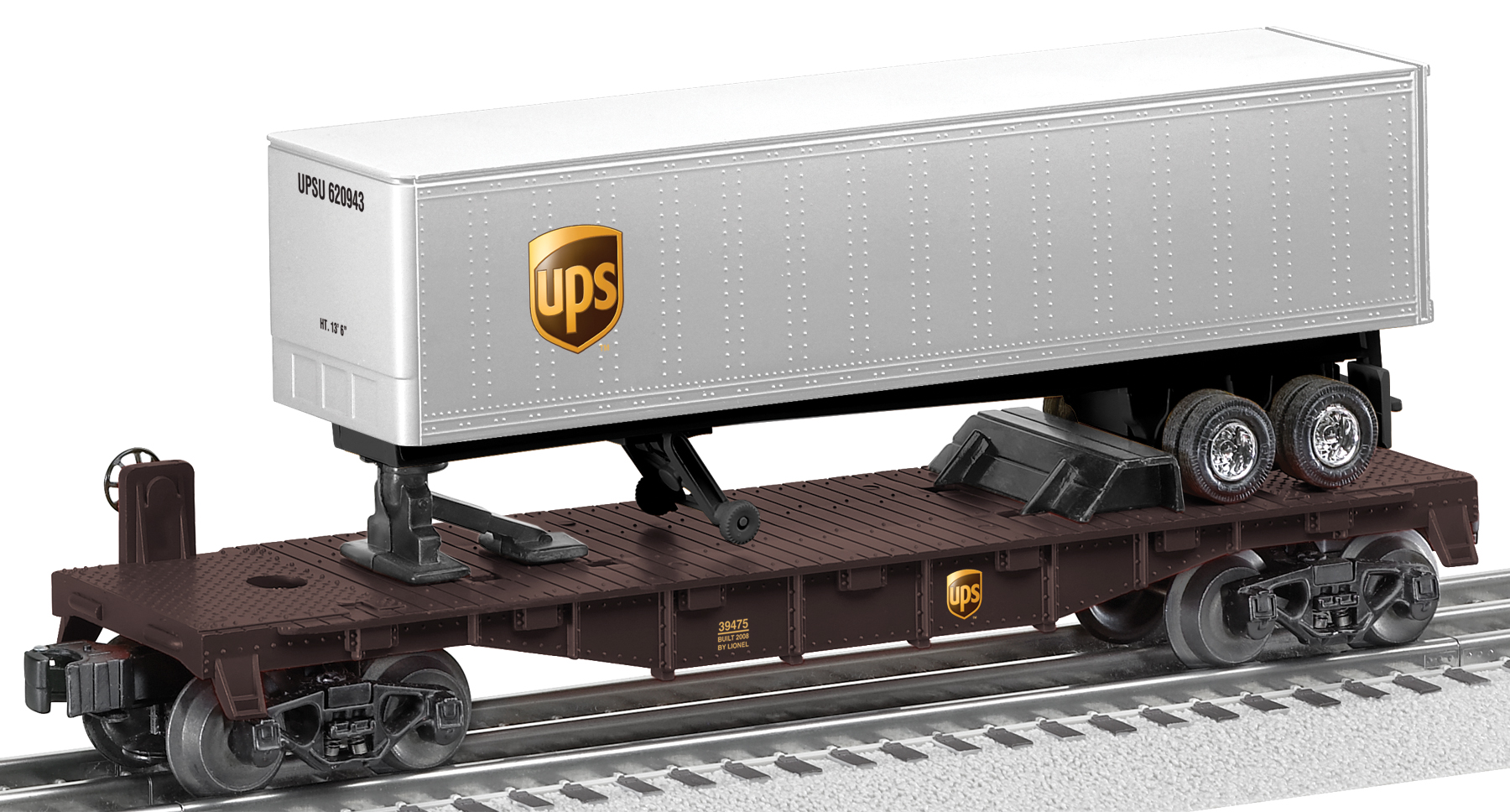 UPS® Flatcar with Tractor Trailer